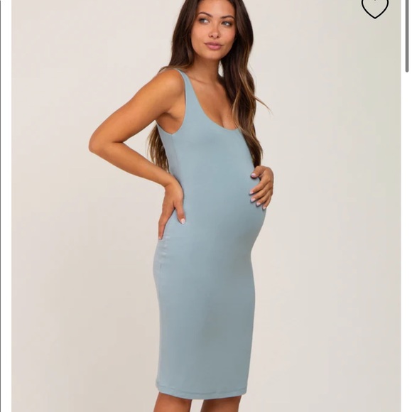 Maternity Dress - Pinkblush - new with tags - colour: blue size small - Picture 2 of 4